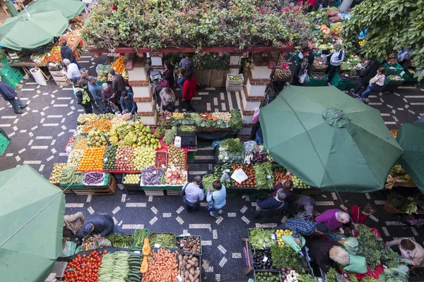 Vegetable Mercado Dos Lavradores City Centre Funchal Island Madeira Portugal — Stock Photo, Image