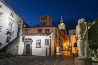 Portekiz 'in Madeira Adası' ndaki Funchal şehrindeki Se Katedrali. Portekiz, Madeira, Nisan 2018