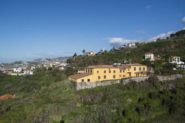 Vilu Monte Před Centrem Města Funchal Noci Ostrově Madeira Portugalska — Stock fotografie