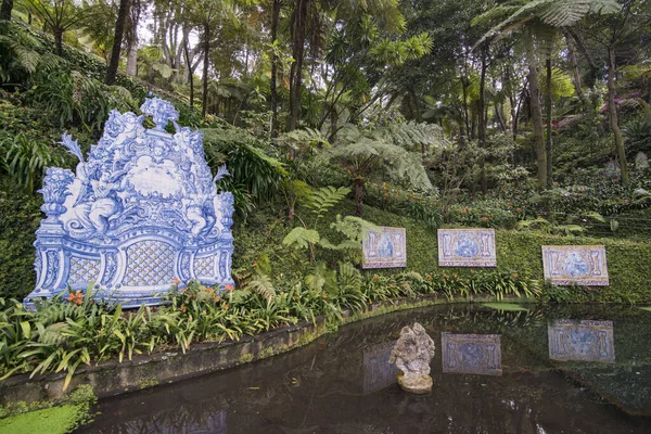 Τέχνη Και Πολιτισμός Στον Τροπικό Τροπικό Κήπο Jardim Στο Κέντρο — Φωτογραφία Αρχείου