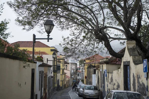 Stare Miasto Zona Velha Starym Mieście Funchal Nocy Maderze Portugalii — Zdjęcie stockowe
