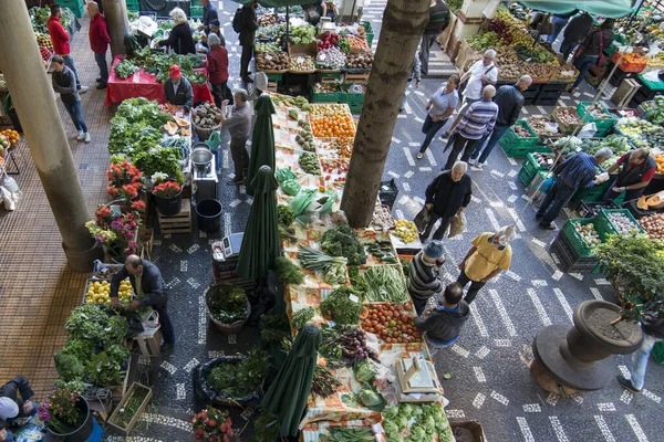 Vegetable Mercado Dos Lavradores City Centre Funchal Island Madeira Portugal — Stock Photo, Image