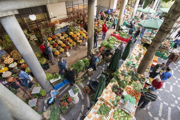 Vegetable Mercado Dos Lavradores City Centre Funchal Island Madeira Portugal — Stock Photo, Image