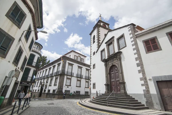 Kyrkan Sao Pedro Funchals Centrum Madeira Portugal Portugal Madeira April — Stockfoto