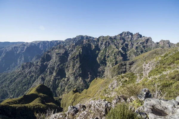 Landscape Mountains Madeira National Park Central Madeira Острові Мадейра Португалія — стокове фото