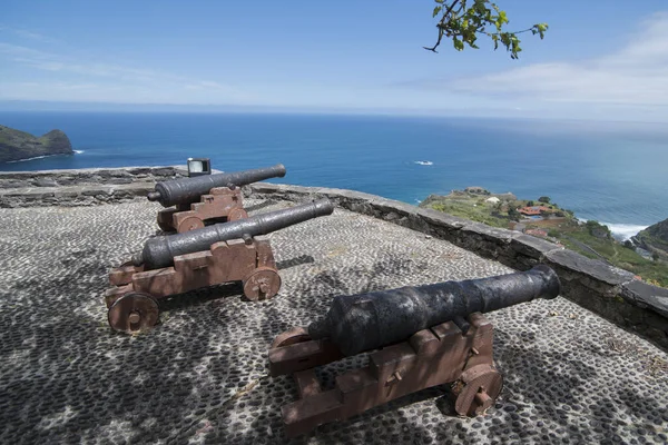 Miradouri Fortim Mieście Faial Wybrzeżu Północnej Madery Maderze Portugalii Portugalia — Zdjęcie stockowe
