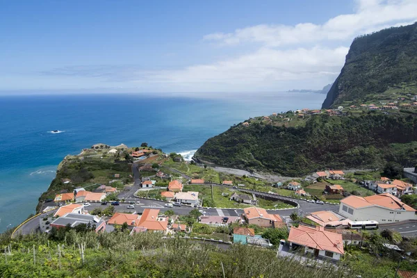 Krajina Město Faial Pobřeží Severní Madeiry Ostrově Madeira Portugalsku Portugalsko — Stock fotografie