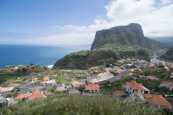 Krajina Město Faial Pobřeží Severní Madeiry Ostrově Madeira Portugalsku Portugalsko — Stock fotografie