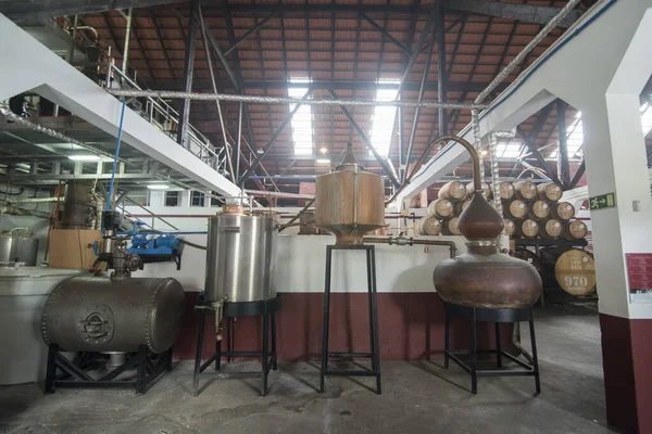 Fábrica Rum Porto Cruz Costa Leste Madeira Ilha Madeira Portugal — Fotografia de Stock