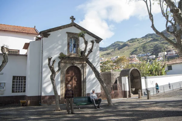 Kościół Machico Wybrzeżu Wschodniej Madery Maderze Portugalii Portugalia Madera Kwiecień — Zdjęcie stockowe