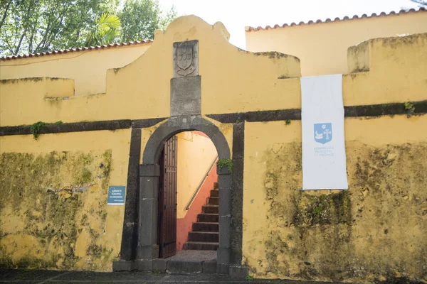 Forte Amparo Machico Város Partján Madeira Keleti Részén Madeira Szigetén — Stock Fotó