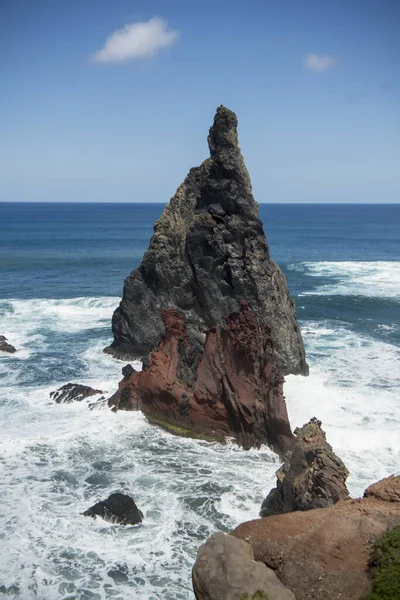 Krajina Ponta Sao Lourenco Blízkosti Města Canical Pobřeží Východní Madeiry — Stock fotografie
