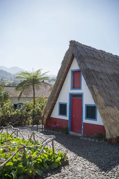 Una Casa Tradicional Santana Casas Colmo Ciudad Santana Norte Isla — Foto de Stock