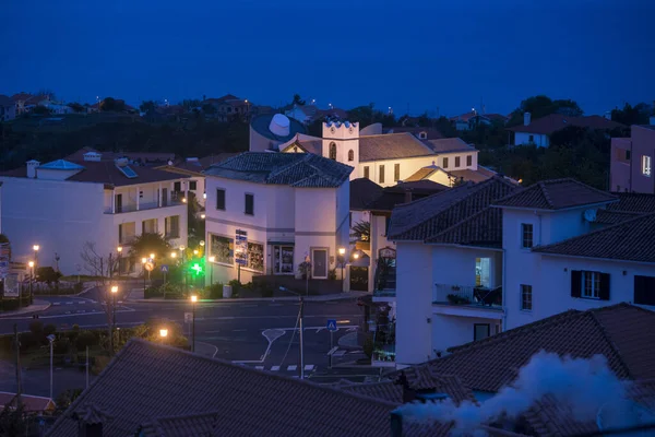 Portekiz Madeira Adası Nın Kuzeyindeki Santana Kasabasının Merkezi Portekiz Madeira — Stok fotoğraf