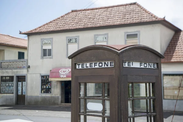 Een Telefooncel Porto Cruz Aan Kust Ten Oosten Van Madeira — Stockfoto