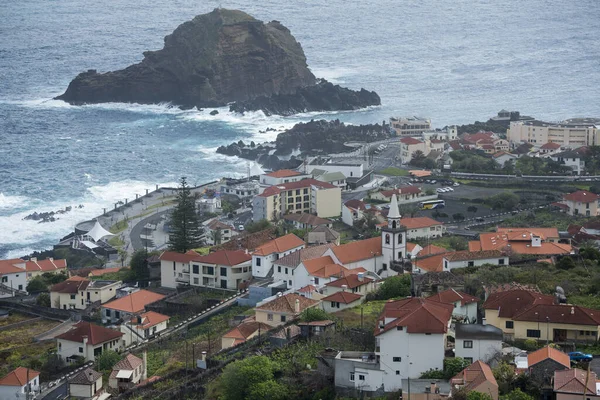 Cidade Porto Moniz Ilha Madeira Oceano Atlântico Portugal Madeira Porto — Fotografia de Stock