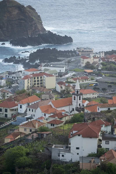 Město Porto Moniz Ostrově Madeira Atlantském Oceánu Portugalska Madeira Porto — Stock fotografie