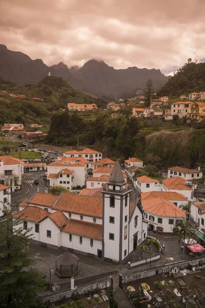 Miasto Sao Vicente Maderze Oceanie Atlantyckim Portugalii Madera Porto Moniz — Zdjęcie stockowe