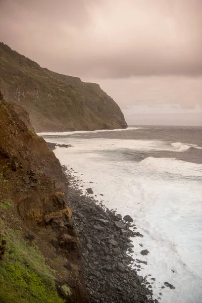 Ribeira Janela Város Partja Madeira Szigetén Portugál Atlanti Óceánon Madeira — Stock Fotó