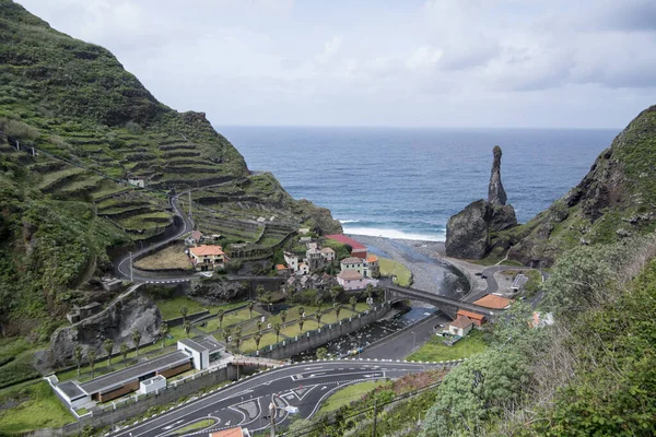 Staden Ribeira Janela Madeira Portugals Atlanten Madeira Porto Moniz April — Stockfoto