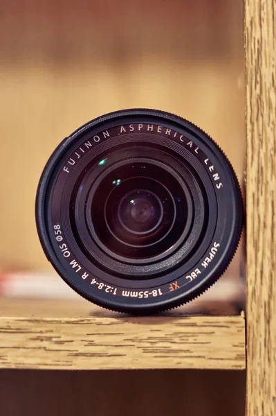 Close Fujifilm Lens — Stock Photo, Image