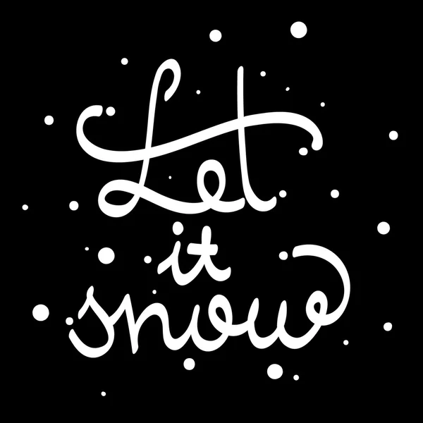 Laat het sneeuw — Stockvector