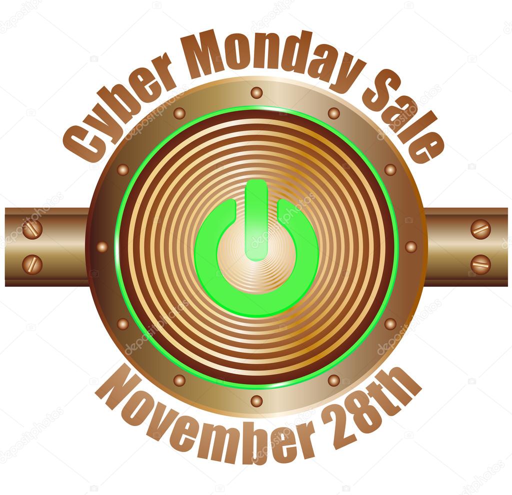cyber monday sale copper with green light