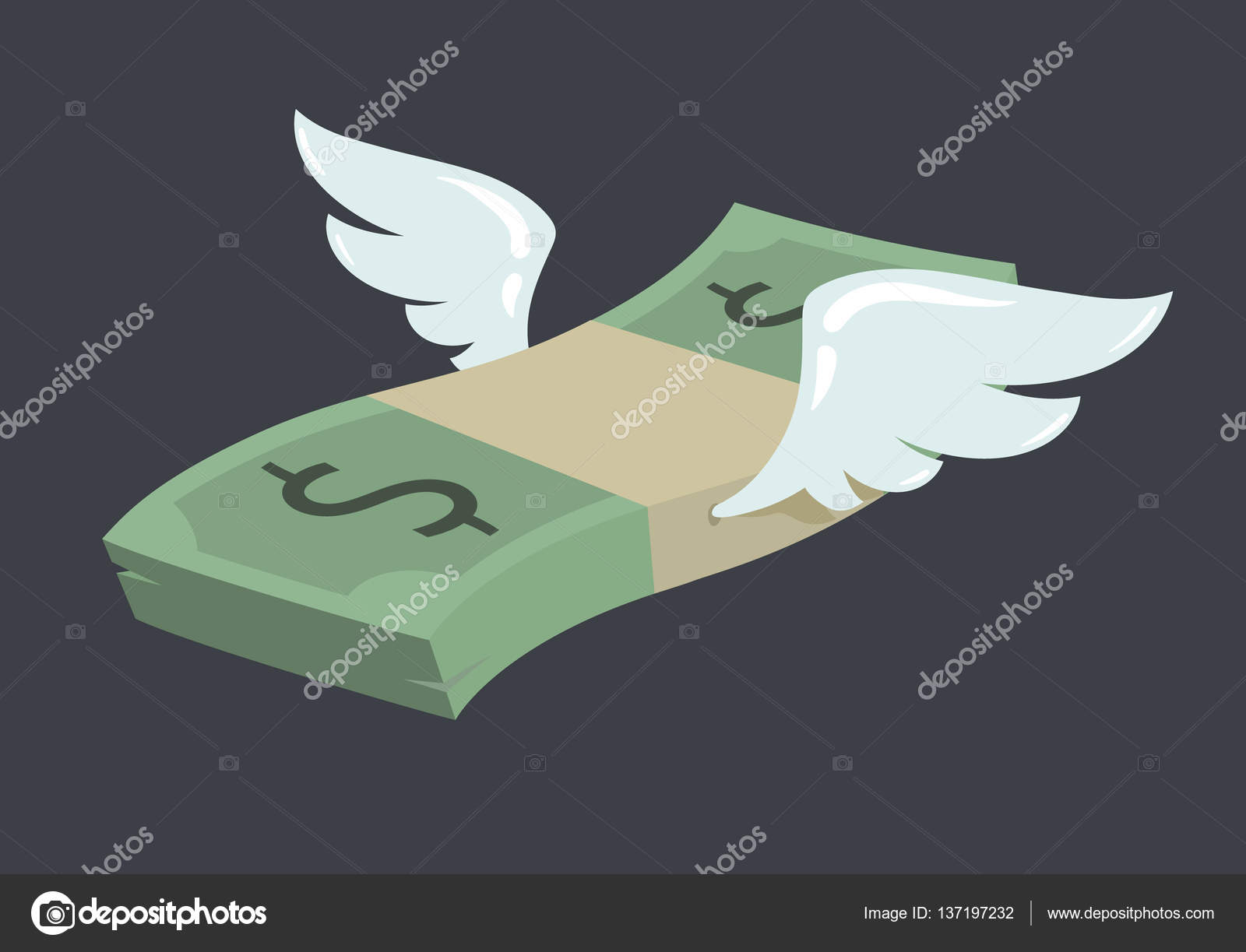 Wnged 包的美国货币图库矢量图©sabbra_cadabra 137197232