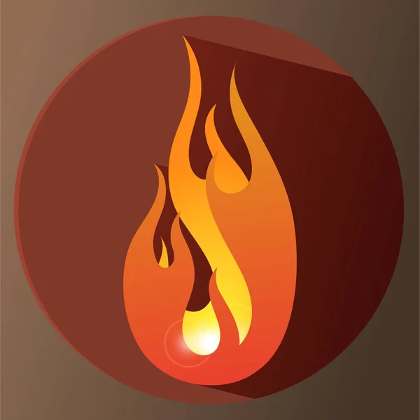 Красный и оранжевый градиентный огонь — стоковый вектор