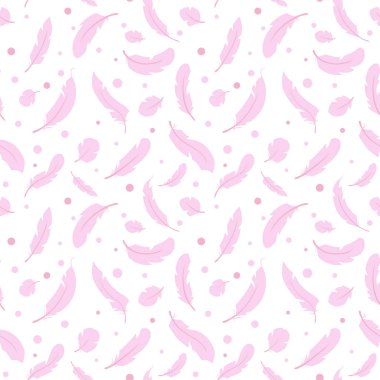 Sorunsuz vektör desen pembe tüylü