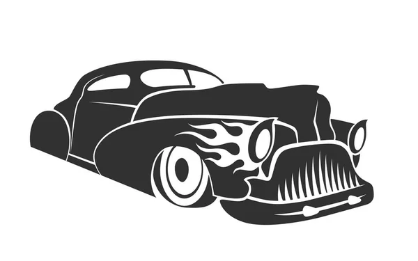 Hot rod düşük rider coupe vektör çizim
