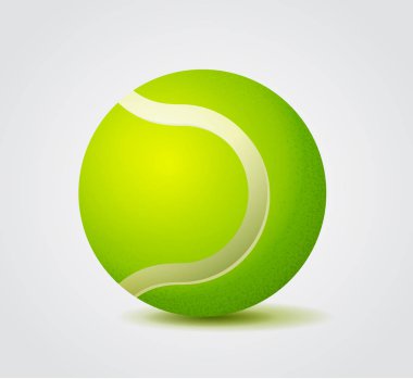 Tenis topu vektör nesnesi izole