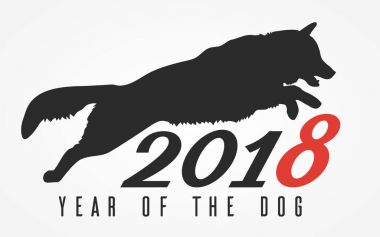 Köpek atlar, vektör çizim