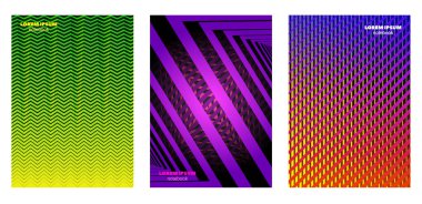 En az kapakları geometrik tasarım vektör