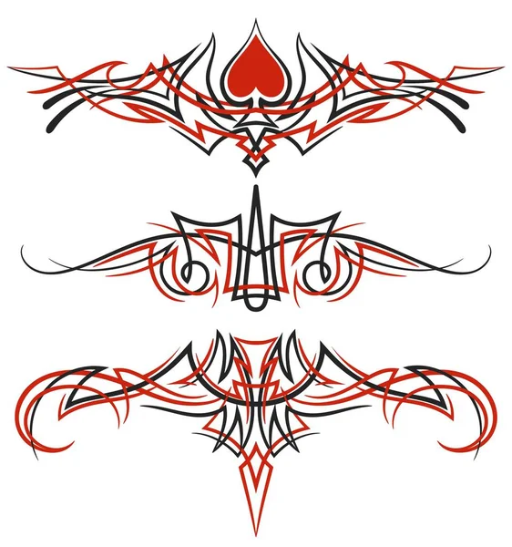 Ornements pinstriping ensemble — Image vectorielle