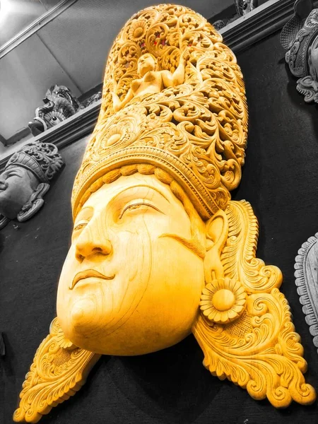 Lord Buddha mask made out of wood