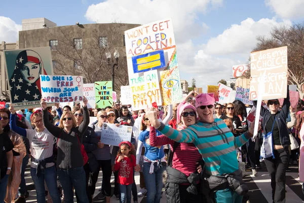 Santa Ana Usa Gennaio 2017 Partecipanti Non Identificati Alla Marcia — Foto Stock