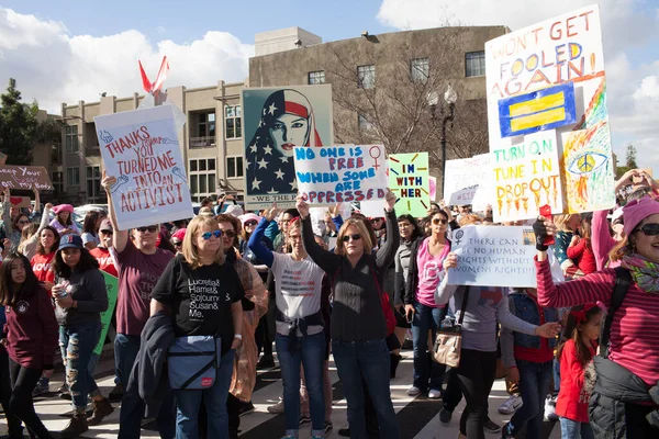 Santa Ana Usa Gennaio 2017 Partecipanti Non Identificati Alla Marcia — Foto Stock