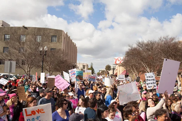 Santa Ana Usa Enero 2017 Participantes Identificadas Marcha Mujeres 2017 —  Fotos de Stock