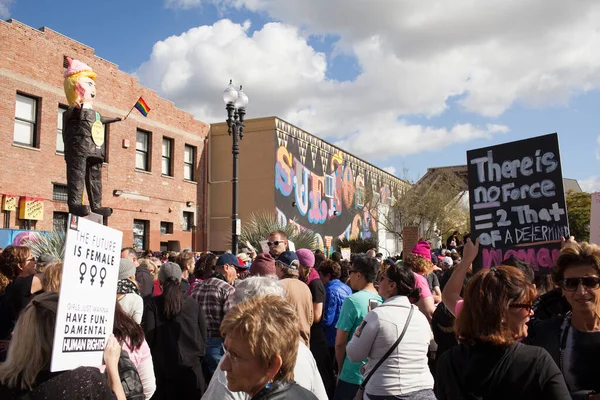 Santa Ana Usa Gennaio 2017 Partecipanti Non Identificati Alla Marcia — Foto Stock