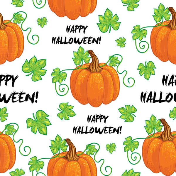 Modèle d'Halloween heureux sans couture vectoriel — Image vectorielle