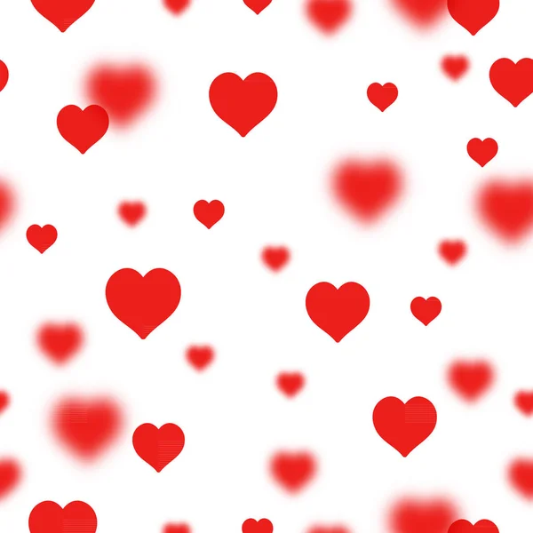 Corazones bokeh Día de San Valentín fondo abstracto . — Vector de stock