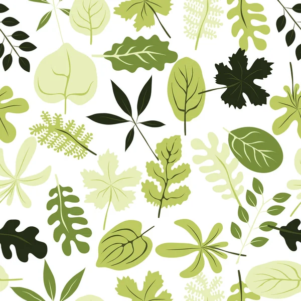 Vector seamless pattern with autumn leaves. — Stock Vector