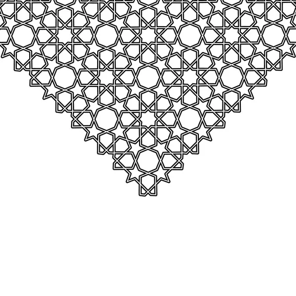 Arabesque ster vector driehoek achtergrond — Stockvector