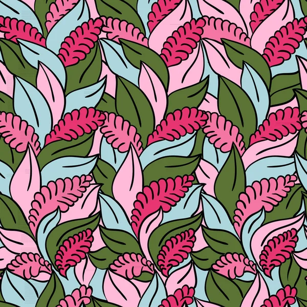 Vector floral sem costura fundo padrão — Vetor de Stock