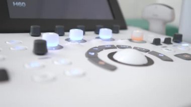 Ultrason makinesinin detaylarını kapat. Tıbbi Ekipman.