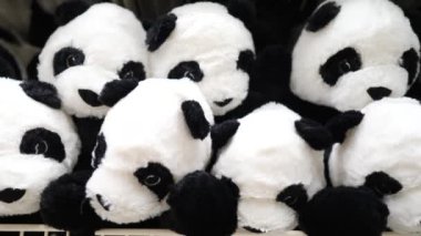 Panda Doldurulmuş Peluş Oyuncak Arkaplanı Süpermarkette