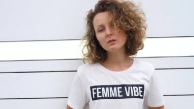 Feminist Confident Woman In Femme Vibe Graphic Tee T-Shirt