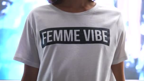 Γυναίκα Ισχύς Φεμινισμός Ισότητα Ευκαιριών Έννοια — Αρχείο Βίντεο