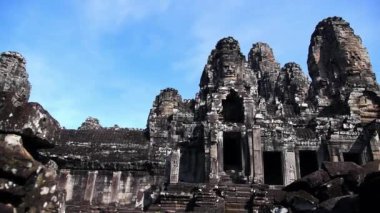 Angkor Wat 'taki Antik Tapınak Bayonu Siem Reap Kamboçya